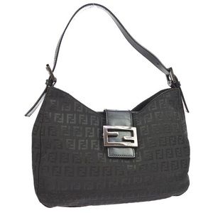 Fendi Canvas Zucchino Shoulder Bag